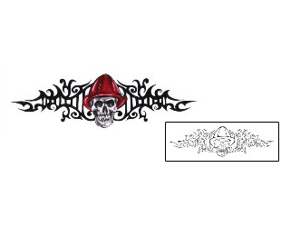 Skull Tattoo Specific Body Parts tattoo | CHF-00212