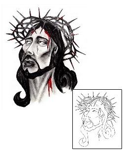 Jesus Tattoo Religious & Spiritual tattoo | CHF-00242