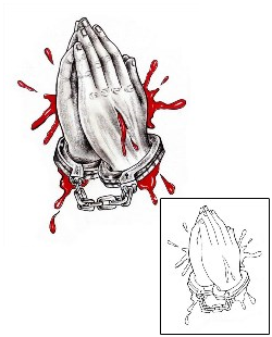 Praying Hands Tattoo Religious & Spiritual tattoo | CHF-00247