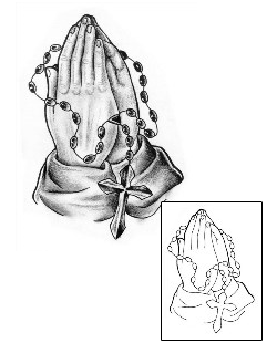 Praying Hands Tattoo Religious & Spiritual tattoo | CHF-00249