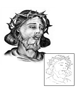 Jesus Tattoo Religious & Spiritual tattoo | CHF-00251