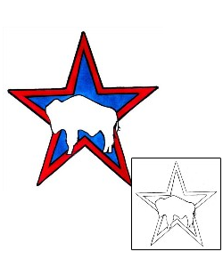 Star Tattoo Animal tattoo | CHF-00263