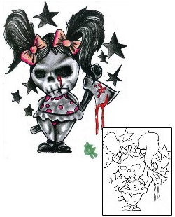 Evil Tattoo Horror tattoo | CHF-00300