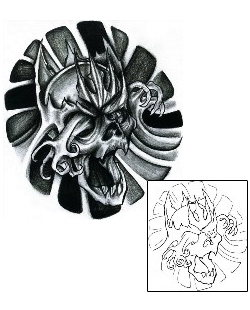Scary Tattoo Horror tattoo | CHF-00302