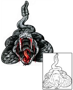 Reptiles & Amphibians Tattoo Horror tattoo | CHF-00305