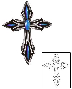 Cross Tattoo Religious & Spiritual tattoo | CHF-00327