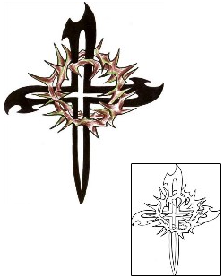 Crown of Thorns Tattoo Religious & Spiritual tattoo | CHF-00335