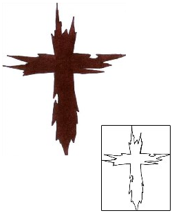 Cross Tattoo Religious & Spiritual tattoo | CHF-00336