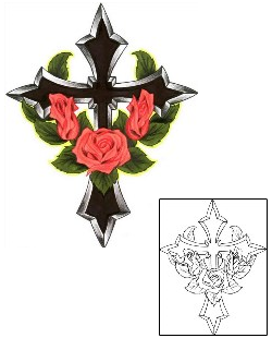Cross Tattoo Religious & Spiritual tattoo | CHF-00347
