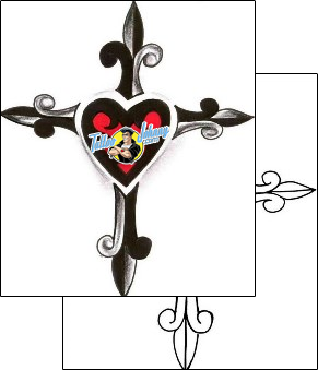 Heart Tattoo cross-tattoos-chump-change-chf-00348