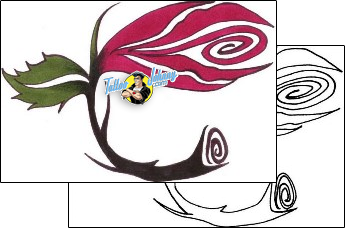 Flower Tattoo plant-life-flowers-tattoos-chump-change-chf-00363