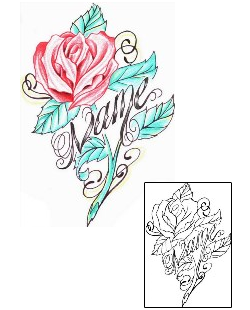 Rose Tattoo Plant Life tattoo | CHF-00375