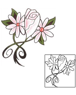 Daisy Tattoo Plant Life tattoo | CHF-00392