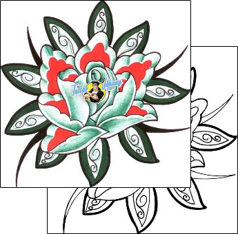 Flower Tattoo plant-life-flowers-tattoos-chump-change-chf-00407