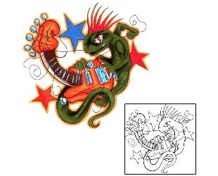 Star Tattoo Reptiles & Amphibians tattoo | CHF-00437