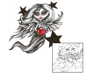 Angel Tattoo Religious & Spiritual tattoo | CHF-00474