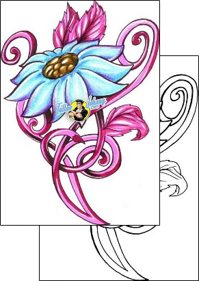 Flower Tattoo plant-life-flowers-tattoos-chump-change-chf-00483