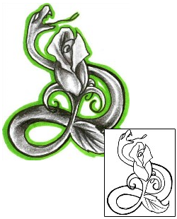 Snake Tattoo Plant Life tattoo | CHF-00497