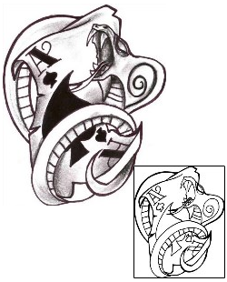 Gambling Tattoo Horror tattoo | CHF-00498