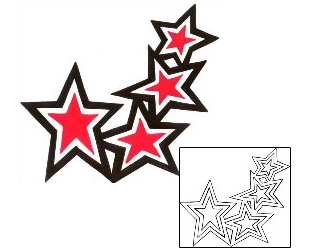 Star Tattoo Astronomy tattoo | CHF-00502