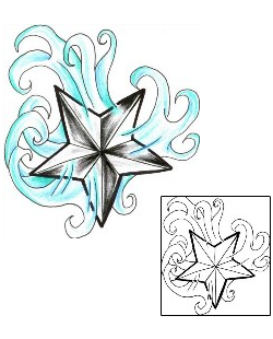 Star Tattoo Astronomy tattoo | CHF-00508
