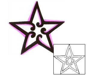 Star Tattoo Astronomy tattoo | CHF-00517