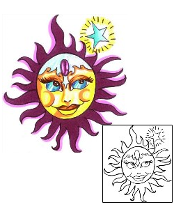 Sun Tattoo Astronomy tattoo | CHF-00539