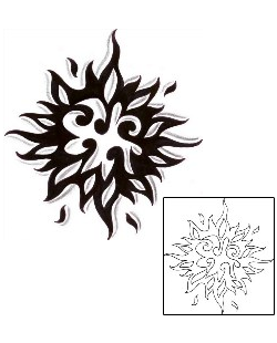 Sun Tattoo Astronomy tattoo | CHF-00542