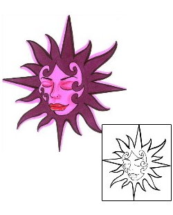 Sun Tattoo Astronomy tattoo | CHF-00551