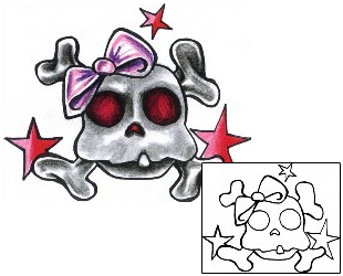 Crossbones Tattoo Horror tattoo | CHF-00590