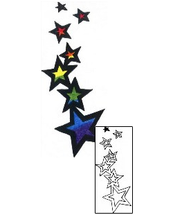 Star Tattoo Astronomy tattoo | CHF-00595