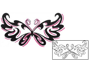 Butterfly Tattoo Specific Body Parts tattoo | CHF-00611