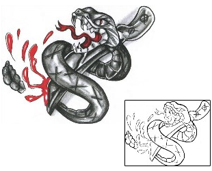 Reptile Tattoo Horror tattoo | CHF-00641