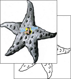 Sea Creature Tattoo marine-life-starfish-tattoos-chump-change-chf-00664