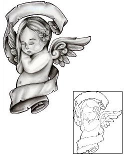 Angel Tattoo Religious & Spiritual tattoo | CHF-00708