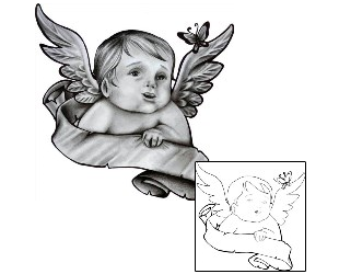 Angel Tattoo Religious & Spiritual tattoo | CHF-00710