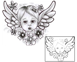 Angel Tattoo Religious & Spiritual tattoo | CHF-00711