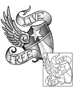 Banner Tattoo Miscellaneous tattoo | CIF-00026