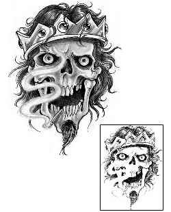 Crown Tattoo Horror tattoo | CIF-00054