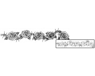 Rose Tattoo Specific Body Parts tattoo | CIF-00085