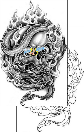 Horror Tattoo fantasy-tattoos-corey-miller-cif-00087