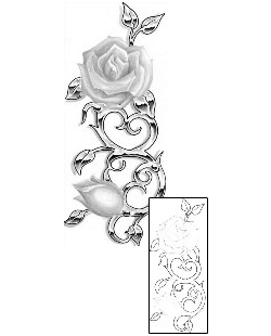 Rose Tattoo Plant Life tattoo | CIF-00114