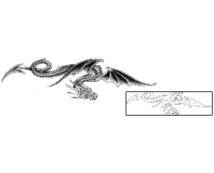 Dragon Tattoo Mythology tattoo | CIF-00123