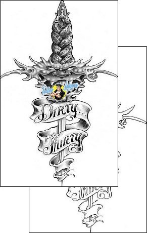 Dagger Tattoo fantasy-tattoos-corey-miller-cif-00149