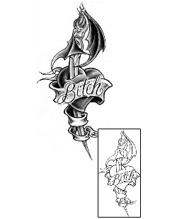 Dagger Tattoo For Women tattoo | CIF-00158