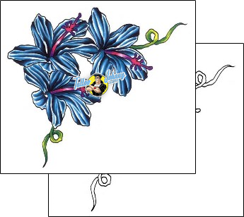 Flower Tattoo plant-life-flowers-tattoos-caveman-kyle-ckf-00013
