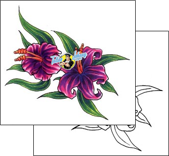 Flower Tattoo plant-life-flowers-tattoos-caveman-kyle-ckf-00016