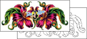 Flower Tattoo plant-life-flowers-tattoos-caveman-kyle-ckf-00019