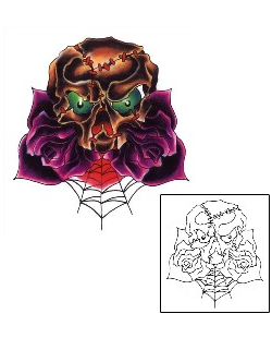 Spider Web Tattoo Tattoo Styles tattoo | CKF-00044