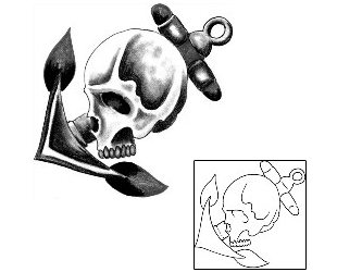 Anchor Tattoo Horror tattoo | CLF-00017